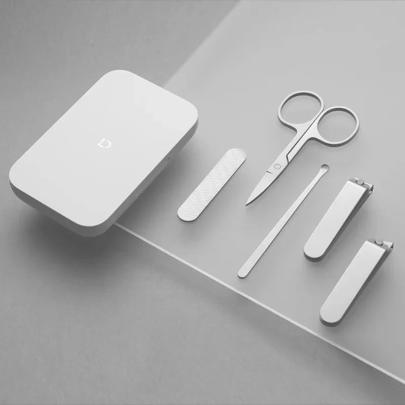New Original Xiaomi Mijia Manicure Nail Clippers Pedicure Set Portable Travel Hygiene Kit Stainless Steel Nail Cutter Tool Set