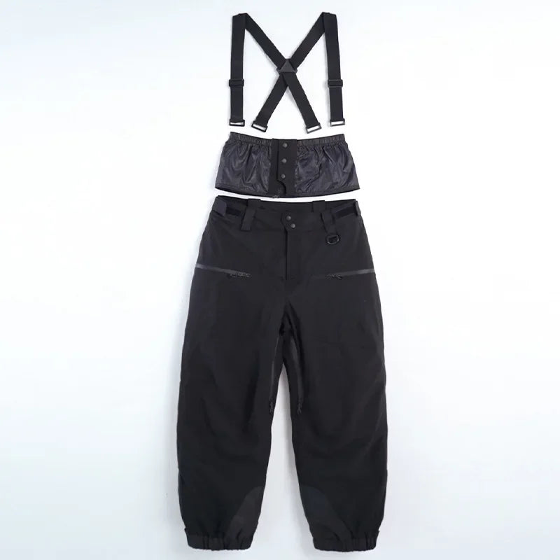 Loose Windproof Skiing Pants Thickening Warm Ski Overalls Men Winter New Snow Clothes Waterproof Pant Outdoor Snowboard Trousers