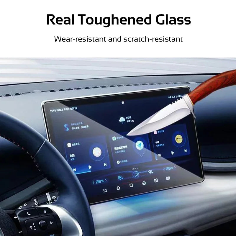 Tempered Glass Film Screen Protector for BYD Atto 3 Yuan Plus 2022-2024 Instrument Navigation Protective Cover Car Accessories