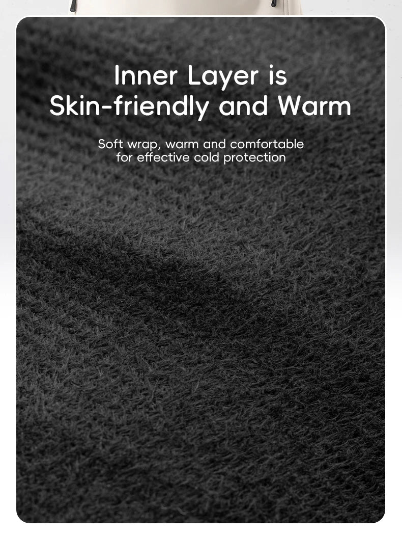 Qunature Ski Gloves Touchscreen Waterproof Keep Warm Ski Gloves Extended Wrist Palm anti-slip PU Snowboard Gloves Windproof