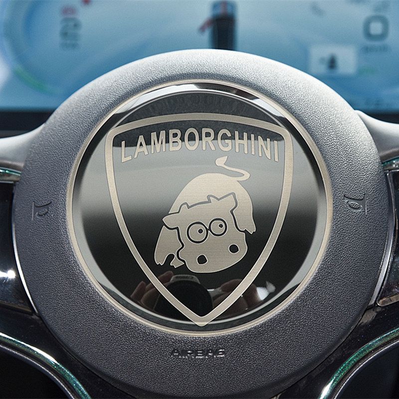 Car Steering Wheel Sticker Stainless Steel Steering for BYD Atto3 Yuan Plus Dolphin Seal Seagull Sealion SHARK Protective Cover