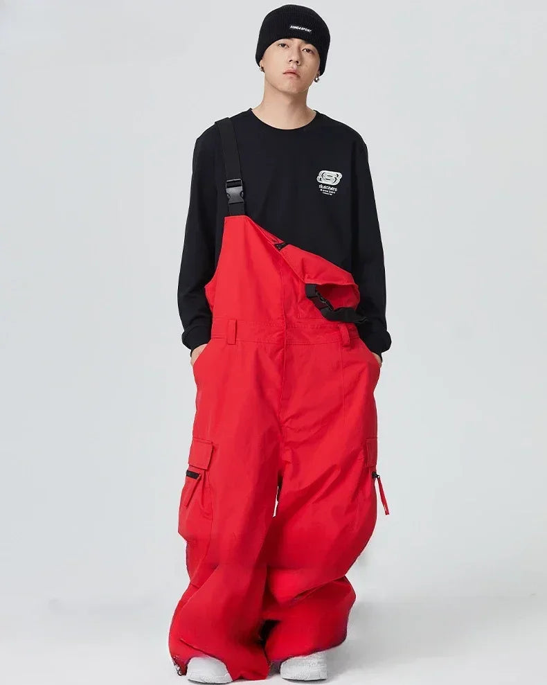 Winter Warm Windproof Skiing Pants Man Snowboard Clothing Woman New Snow Cargo Pants Loose Hip-hop Overalls Alpine Sport Trouser