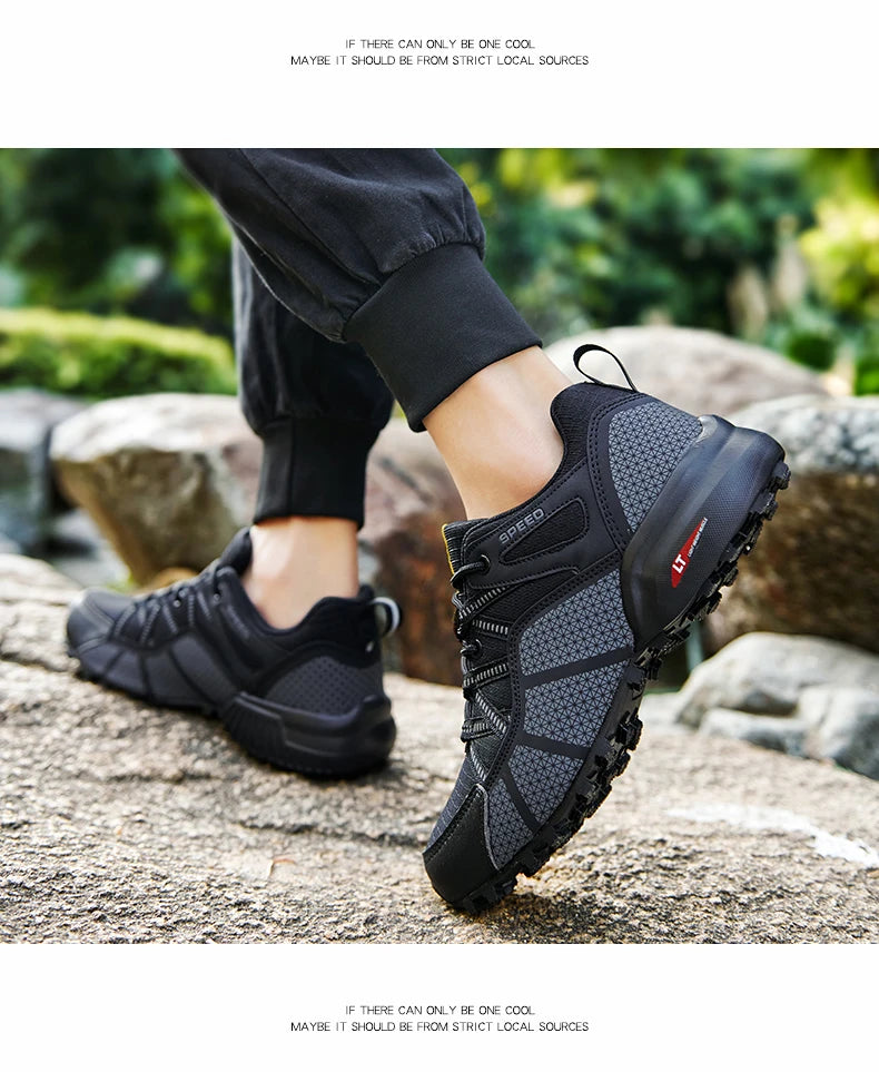 Men Women Waterproof Hiking Shoes Outdoor Camping Trainers Mountain Climbing Trekking Sneakers Walking Hunting Tactical Boots