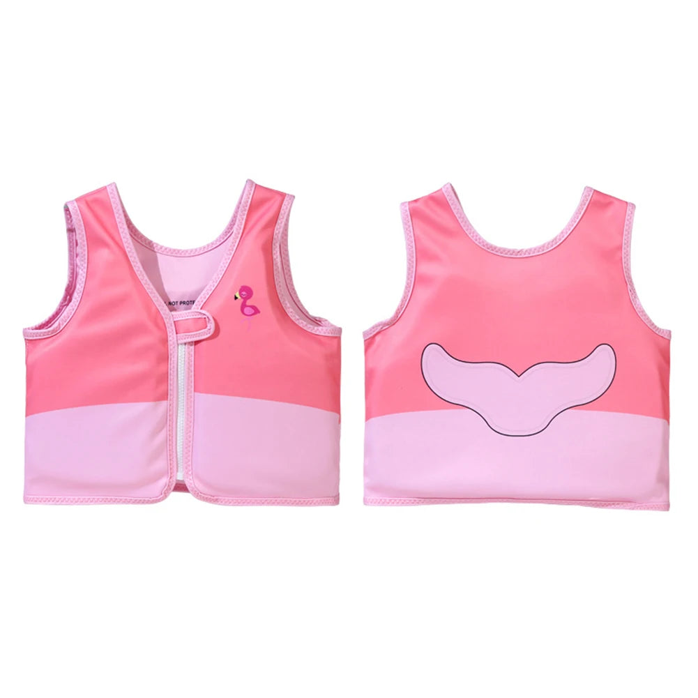 Kids Life Vest Toddlers Swim Vest Cartoon Swimsuit Children Swimming Aid Buoyancy Floatation Jackets Swimming Pool Accessories