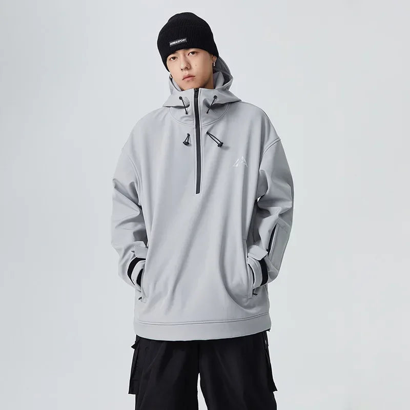 Couple Winter Skiing Jacket 2025 New Warm Snow Clothes Woman Pro Windproof Ski Sport Hoodies Man Outdoor Snowboard Top Tracksuit