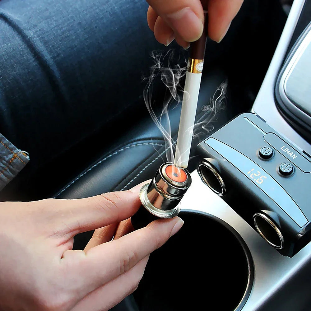12V Metal Car Windproof Portable flameless Cigarette Lighter For Mercedes Benz AMG A B C E G CLA C63 C63S E53 GT SLK W176 W205