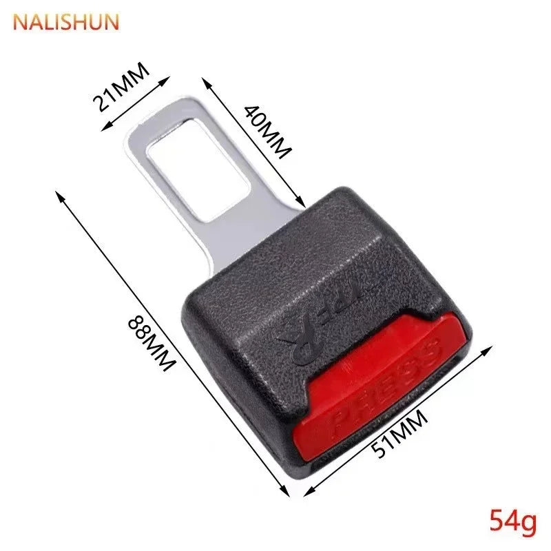 2pcs Car Safety Belt Buckle Extension Clip Thick Socket Two Piece Car Extender Seat Belt Padding Extension Buckle Plug Buckle