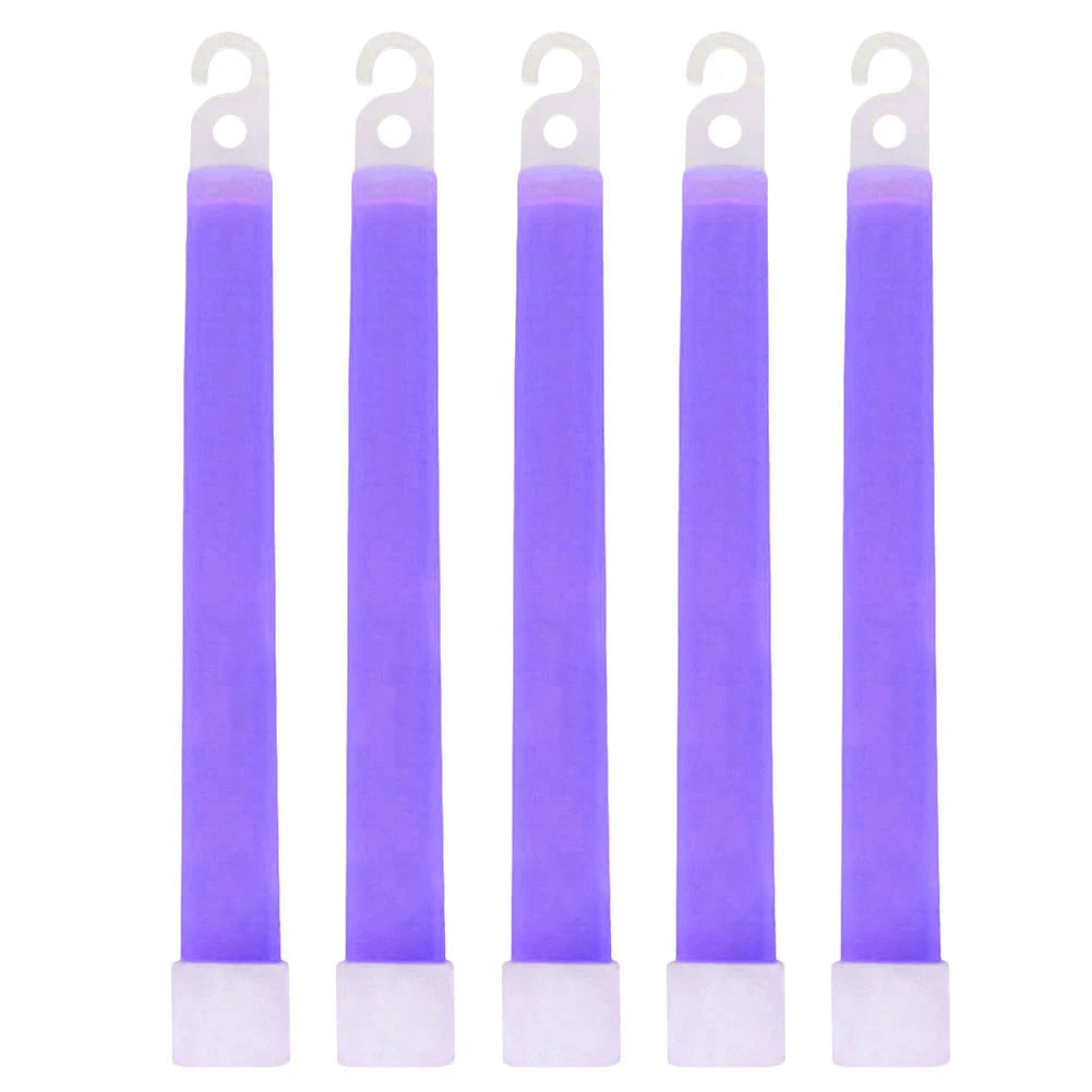 1/5pcs 6 Inch Survival Glowing Light Sticks Walking Hiking Camping SOS Gear Outdoor Sports Events Concert Lamp Stick