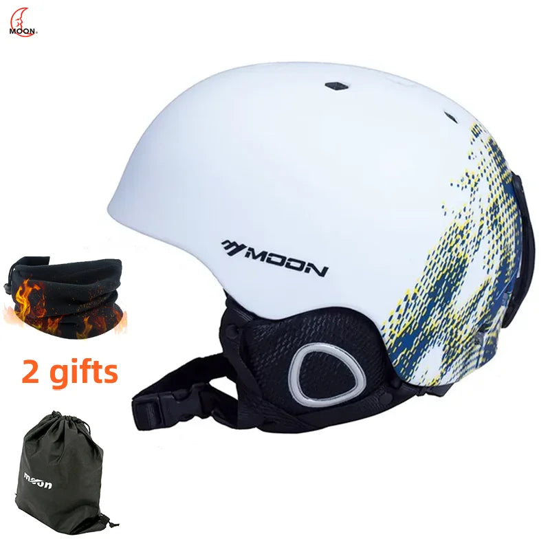 MOON Skiing Helmet Skiing Helmet Children Adult Ultralight Extreme Sports Skateboard Snowboard Helmet Snowmobile Motorcycle