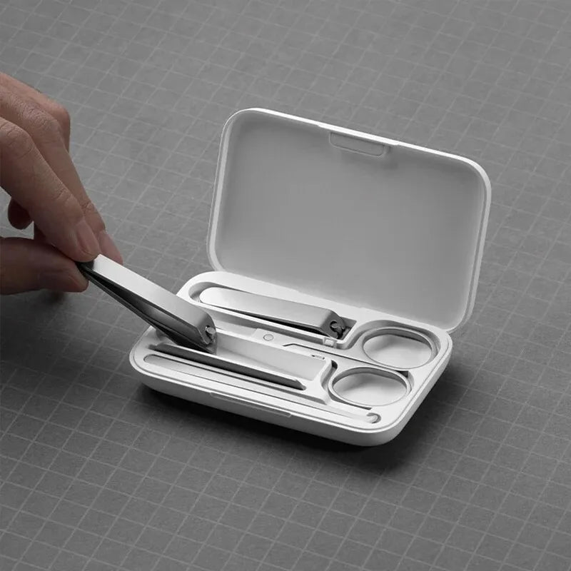 New Original Xiaomi Mijia Manicure Nail Clippers Pedicure Set Portable Travel Hygiene Kit Stainless Steel Nail Cutter Tool Set