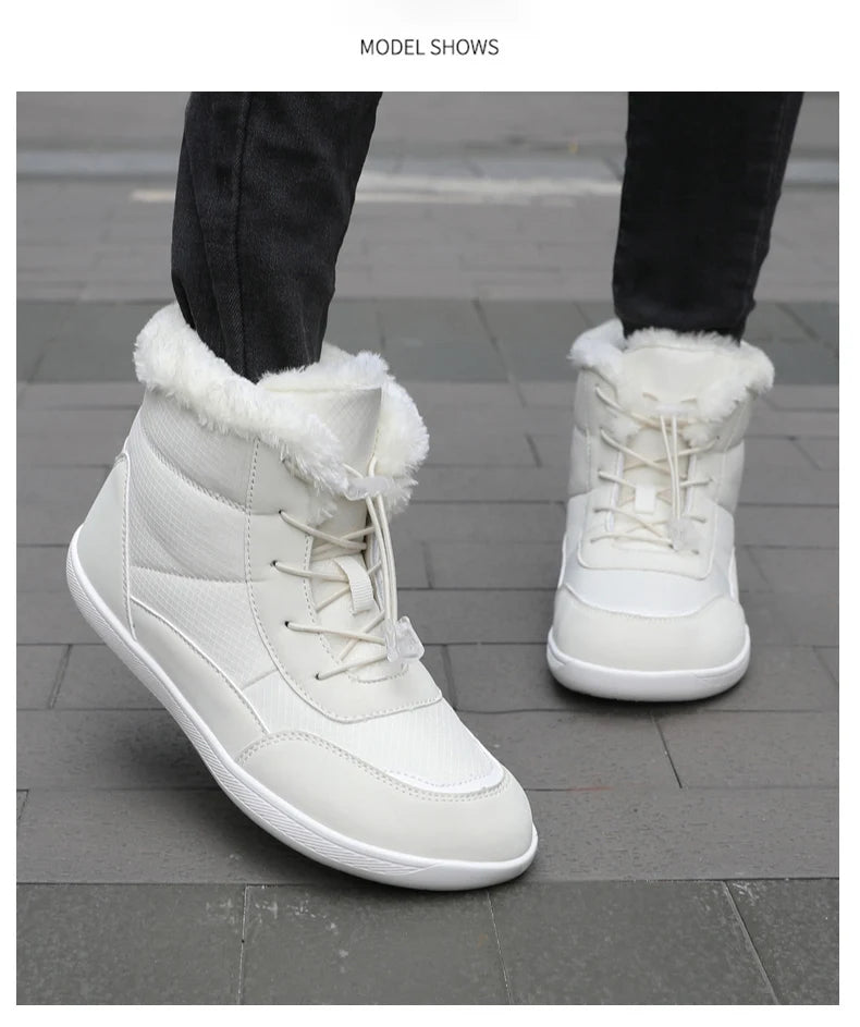 Clearance_2024 women's barefoot snow boots warm snow boots outdoor hiking shoes winter fur ankle boots women's boot Barefoot Ank