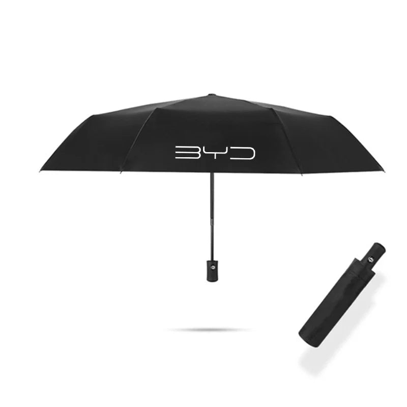 Car Automatic Umbrella Waterproof Windproof Folding Umbrella For BYD Tang F3 E6 Atto 3 Yuan Plus Song Max F0 G3 I3 Ea1 Dmi 2din