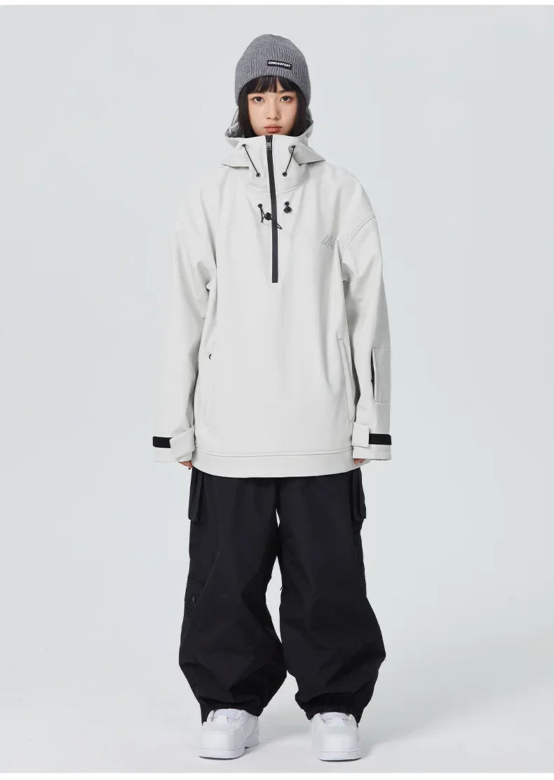 Couple Winter Skiing Jacket 2025 New Warm Snow Clothes Woman Pro Windproof Ski Sport Hoodies Man Outdoor Snowboard Top Tracksuit