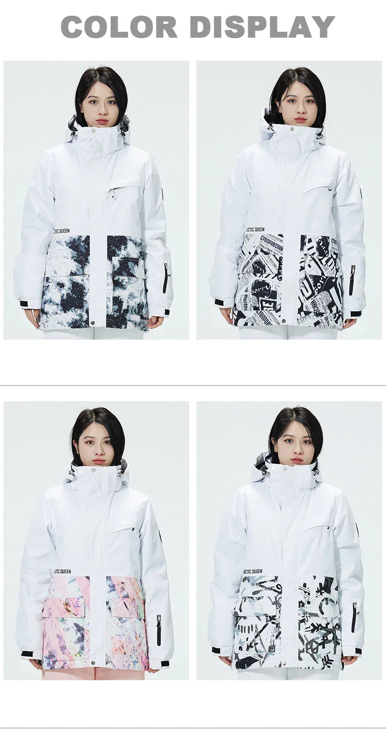 Outdoor Sports Ski Jackets for Man Women Thicken Windproof Waterproof Winter Snow Coats Snowboarding Warm Breathable Jackets