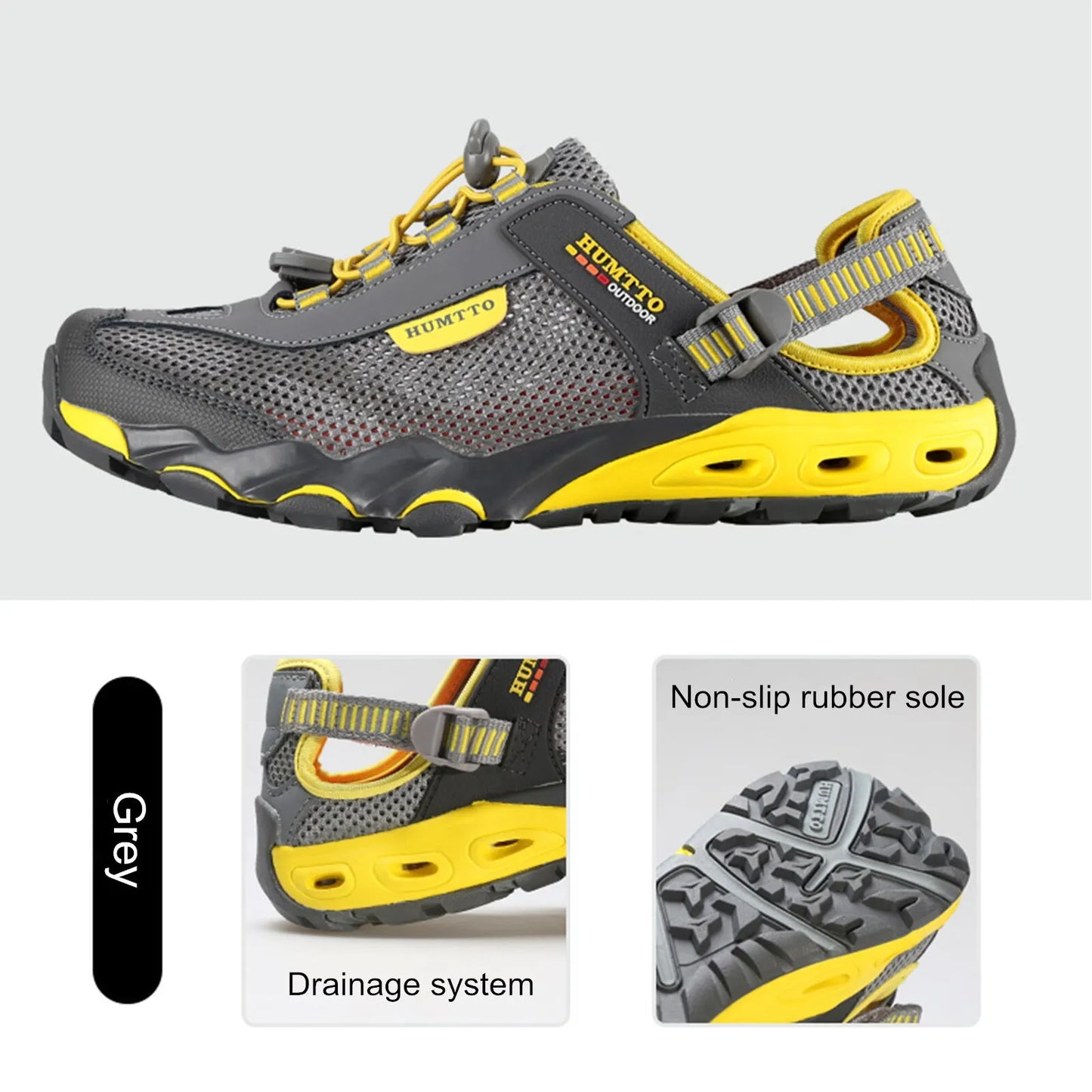 Men’s Wading Hiking Shoes – Breathable, Quick-Dry Outdoor Barefoot Sneakers for Trekking, Beach & Water Sports
