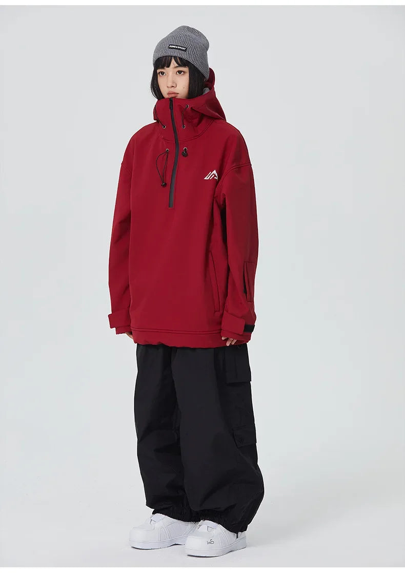 New Couple's Skiing Jackets 2025 Winter Warm Snow Clothes Pro Windproof Woman Ski Sport Hoodies Man Outdoor Snowboard Tracksuit