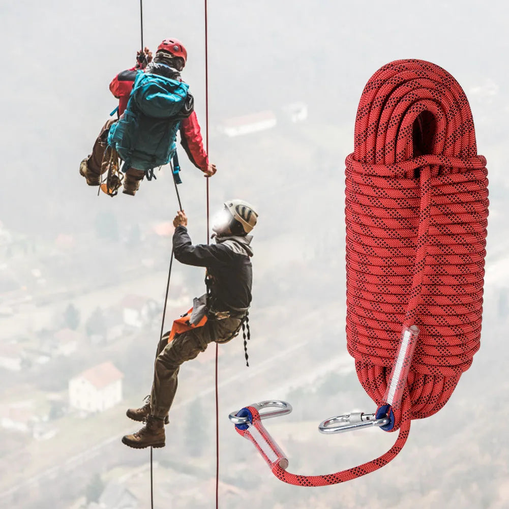 12mm 30m Outdoor Rock Climbing Escape Rope 12mm Diameter Safety Survival Cord