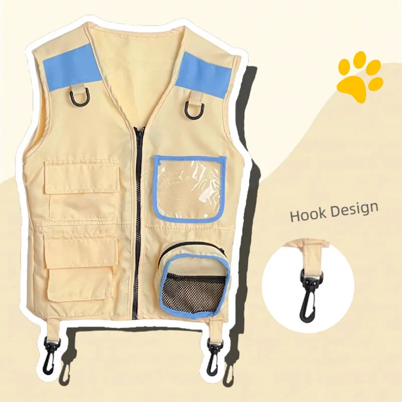 Children Explorer Vest Pretend Play Cosplay Camping Jungle Vest Dress Up for Boys Girls Camping Outdoor Adventures Kids Gift