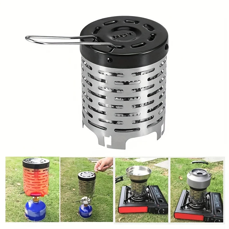 Stainless Steel Heating Cover Outdoor Camping Heating Stove Infrared Heater Camping Baking Stove Cassette Baking Stove