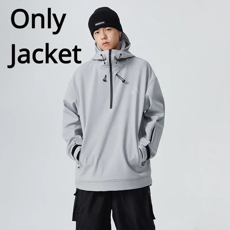 New Couple's Skiing Jackets 2025 Winter Warm Snow Clothes Pro Windproof Woman Ski Sport Hoodies Man Outdoor Snowboard Tracksuit