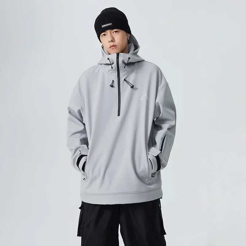 New Couple's Skiing Jackets 2025 Winter Warm Snow Clothes Pro Windproof Woman Ski Sport Hoodies Man Outdoor Snowboard Tracksuit