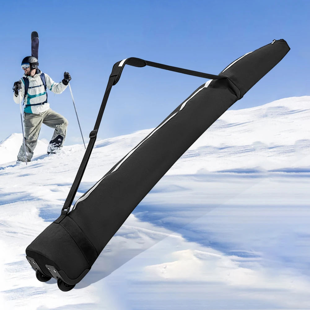 Store Transport Snowboard Bag with High-Capacity Waterproof Wheel Winter Ski Equipment Storage Bag for Outdoor Skiing Equipment