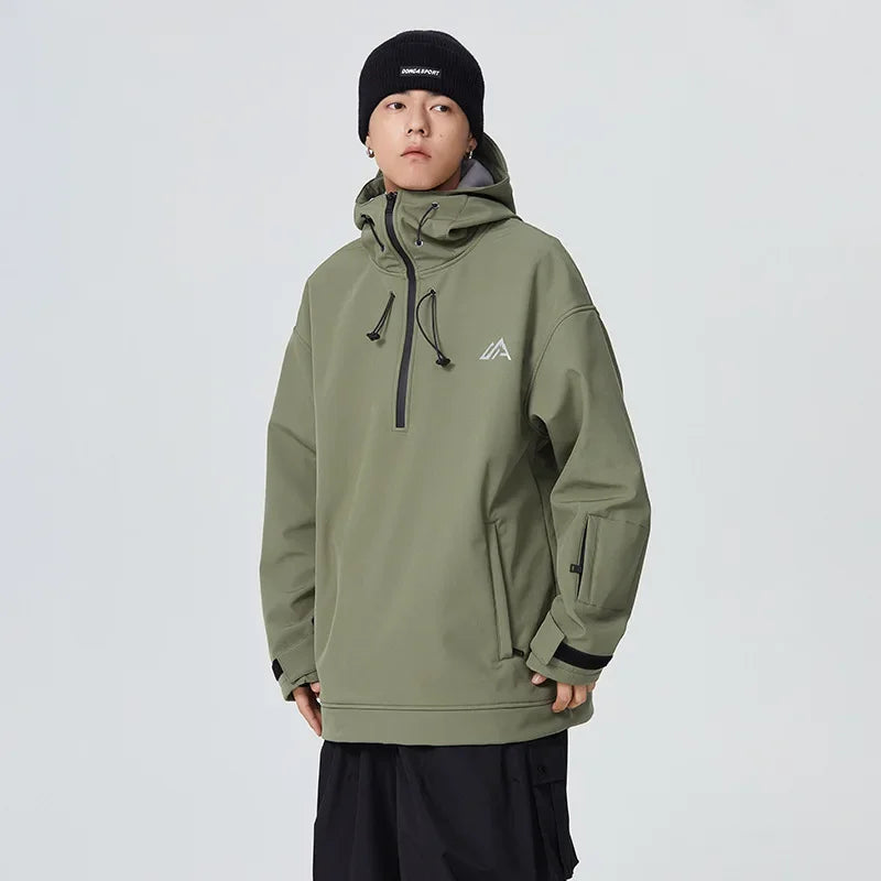 New Couple's Skiing Jackets 2025 Winter Warm Snow Clothes Pro Windproof Woman Ski Sport Hoodies Man Outdoor Snowboard Tracksuit