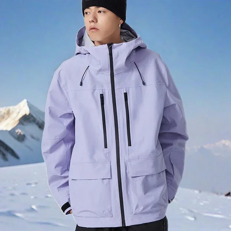 Outdoor Winter Skiing Jacket 2025 Man Snowfield Sport Tops Couple Ski Cold Coat Pro Warm Waterproof Woman Snow Tracksuit Clothes