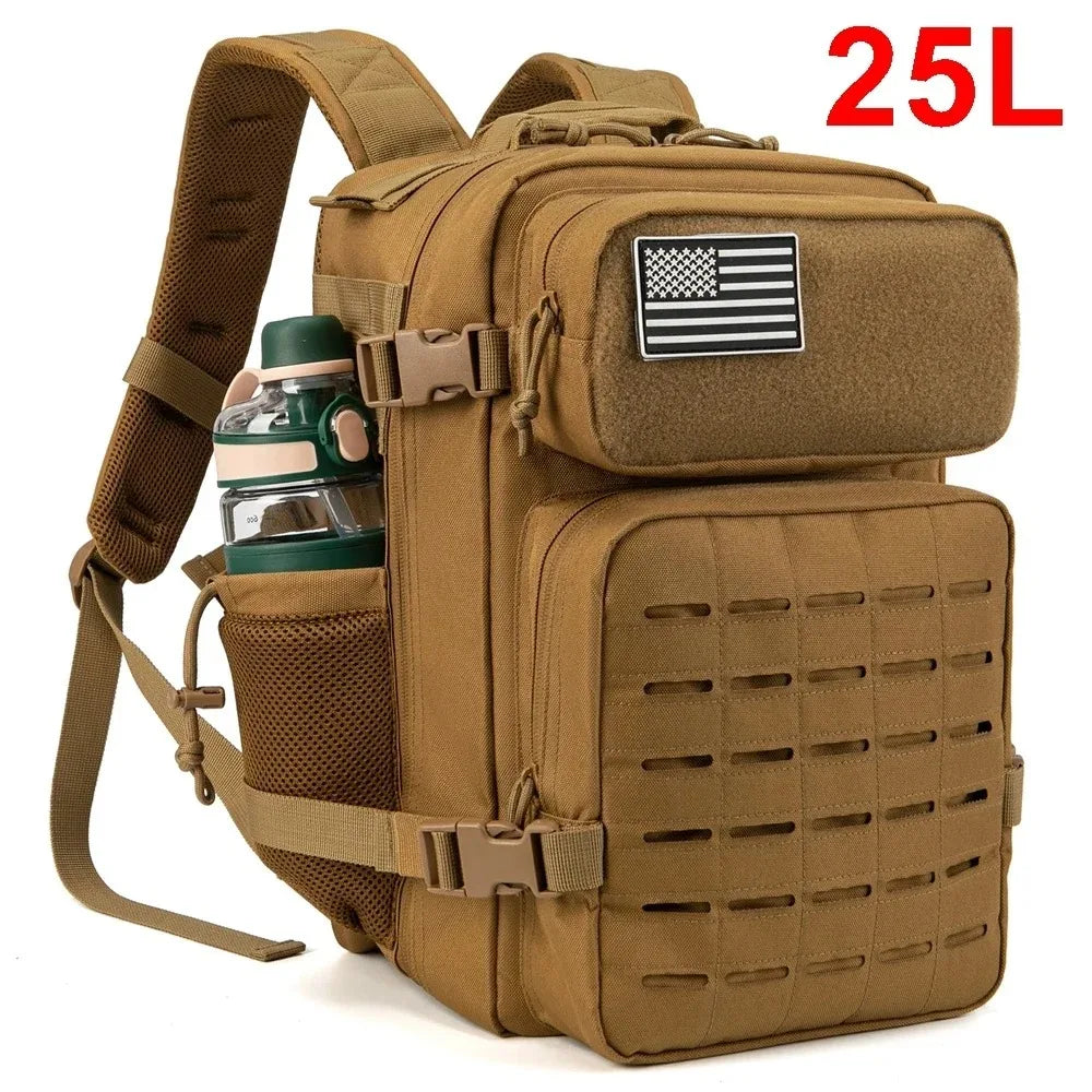 Summer Outdoor Hiking, Camping Picnic Large-capacity Camouflage Backpack 25/45 Liters Multi-functional Waterproof Backpack