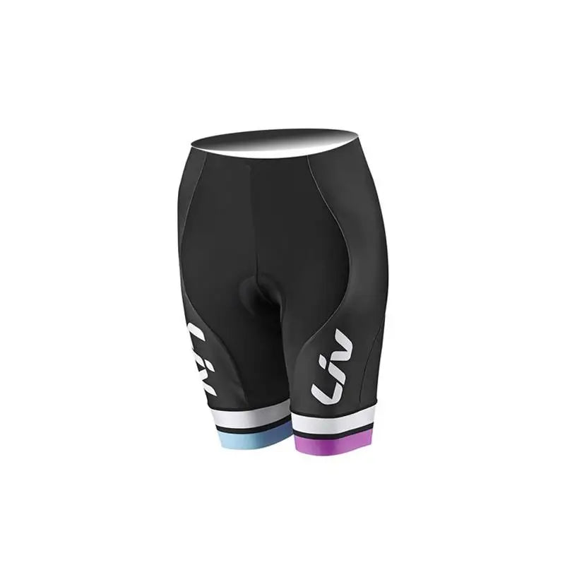 LIV ,mulheres calções de ciclismo esportes padrão apertado bicicleta shorts almofada gel mtb feminino shorts equitação calças