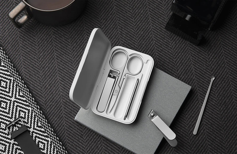 New Original Xiaomi Mijia Manicure Nail Clippers Pedicure Set Portable Travel Hygiene Kit Stainless Steel Nail Cutter Tool Set
