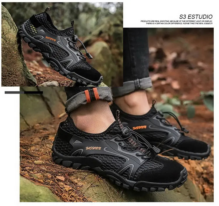 Outdoor Anti-slip Wear-resistant Shoes for Men Hiking Shoes Jogging Trekking Sneakers Fast Zapatos Outdoor Hombre Invierno