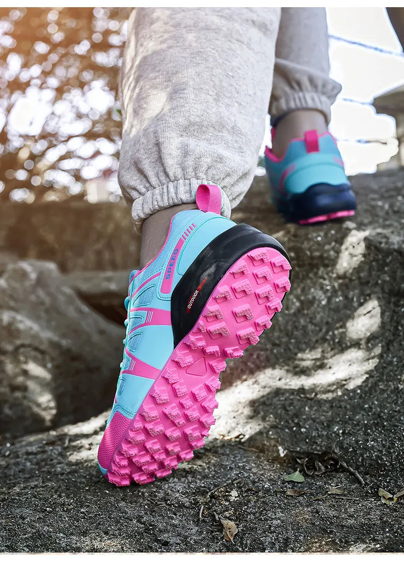 Men Women Waterproof Hiking Shoes Outdoor Camping Trainers Mountain Climbing Trekking Sneakers Walking Hunting Tactical Boots