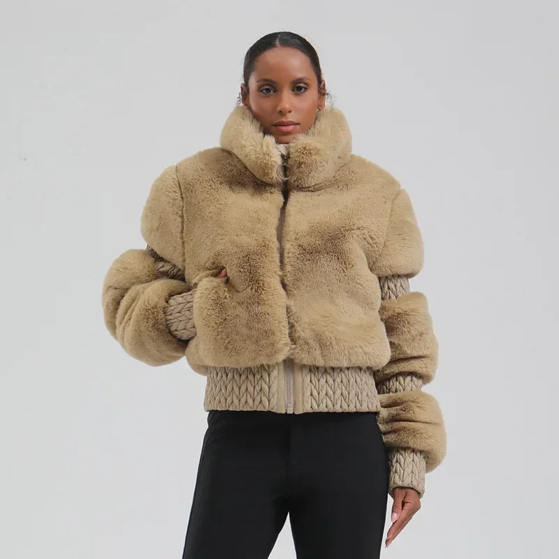 Skiing Hoodie Coats Winter Windproof Slim Ski Jacket Women Warm Thickened Snowboard Clothes Mountain Outdoor Sports Snow Jackets