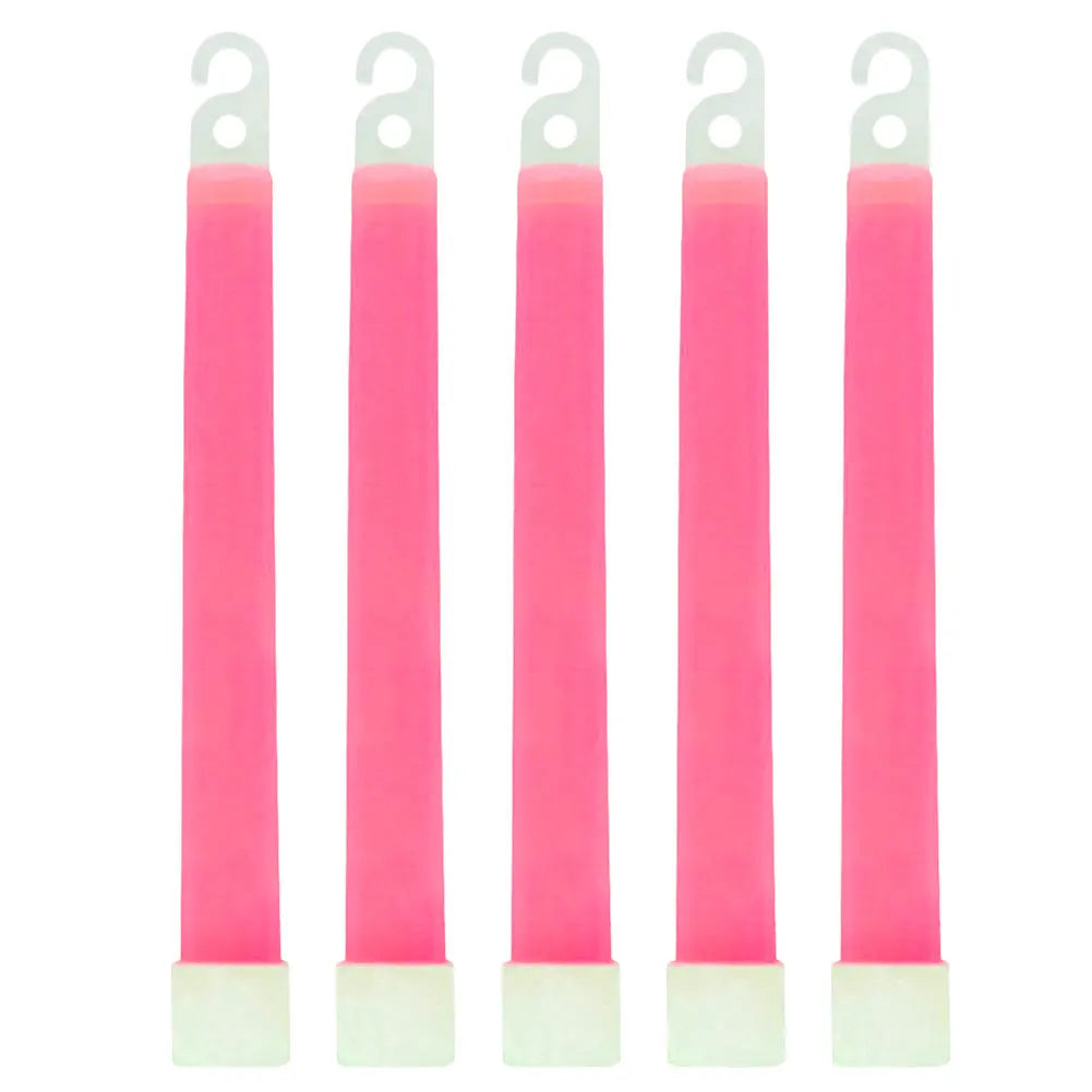 1/5pcs 6 Inch Survival Glowing Light Sticks Walking Hiking Camping SOS Gear Outdoor Sports Events Concert Lamp Stick