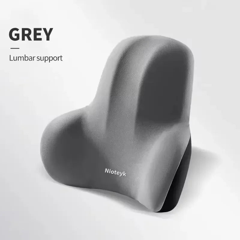 Car Neck Pillow Memory Foam Protective Lumbar Support Backrest Relieves Pressure Breathable Car Headrest Pillow Car Assesories