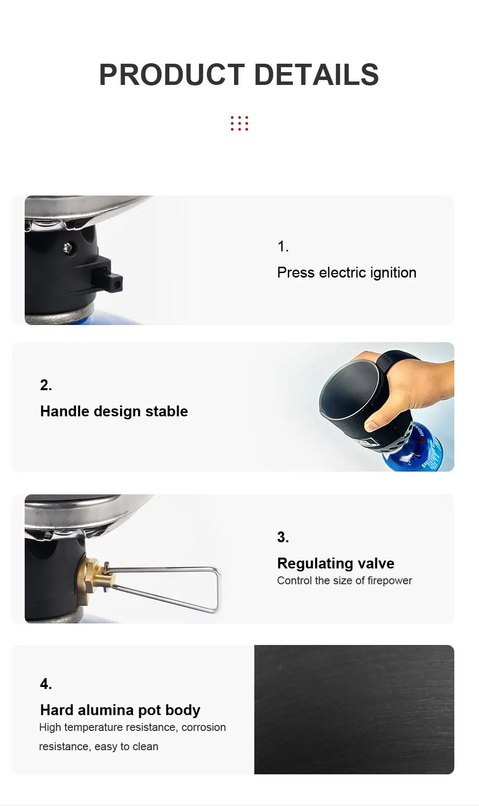 BRS 61 Camping Integrated Heat Collecting Pot Burner Ultralight Portable Hiking Furnace Outdoor Cooking Backpacking Stove System