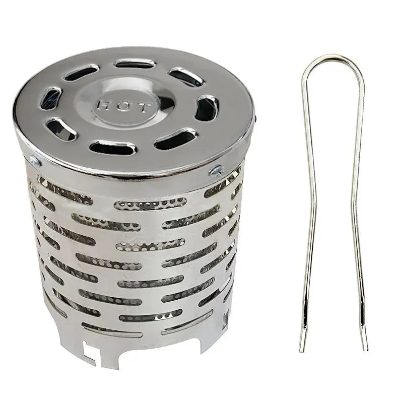 Stainless Steel Heating Cover Outdoor Camping Heating Stove Infrared Heater Camping Baking Stove Cassette Baking Stove