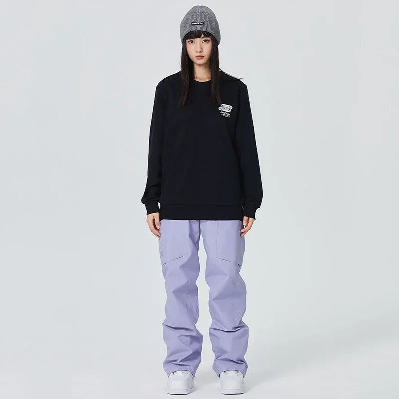 2025 Winter Women Ski Pants Snowfield Windproof Snowboard Sport Trousers Warm Man Loose Overalls New Pro Waterproof Skiing Pants