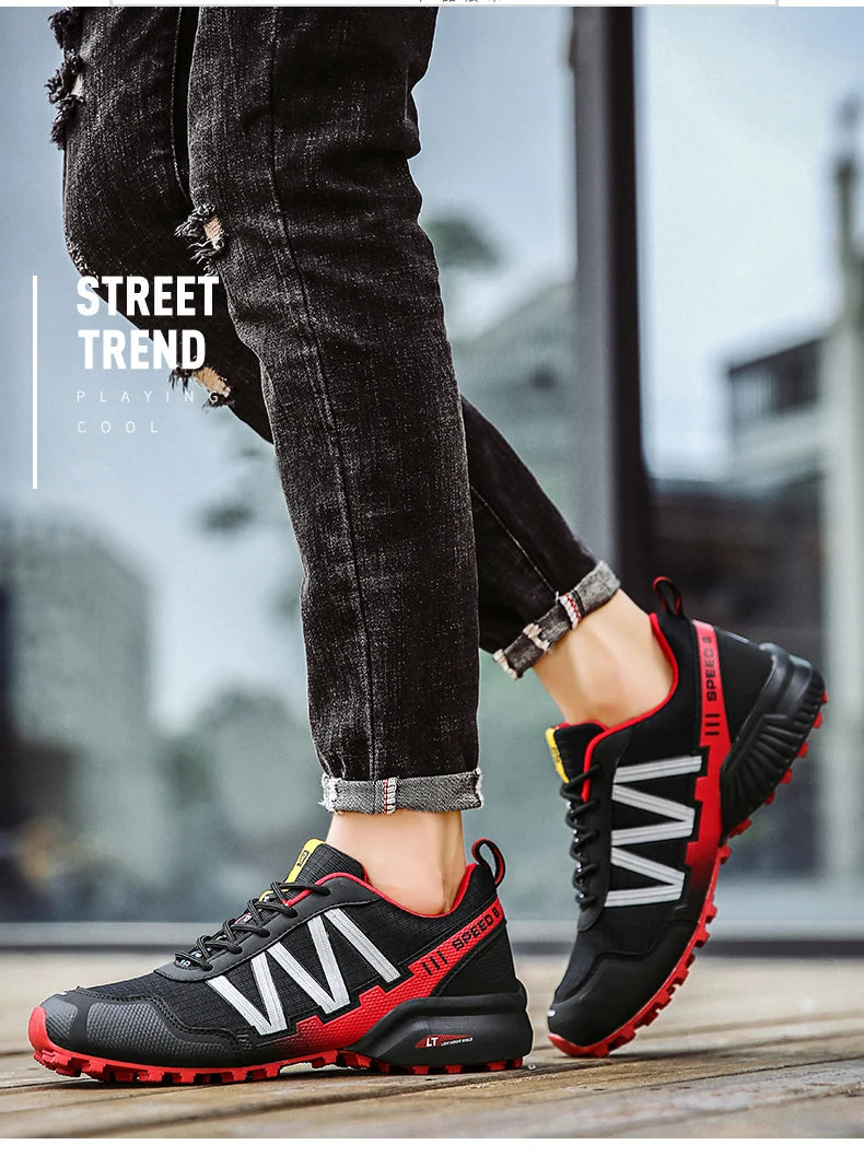 Men Hiking Shoes Waterproof Women Outdoor Trainers Lace-up Climbing Trekking Sneakers Mountain Walking Hunting Tactical Boots 47