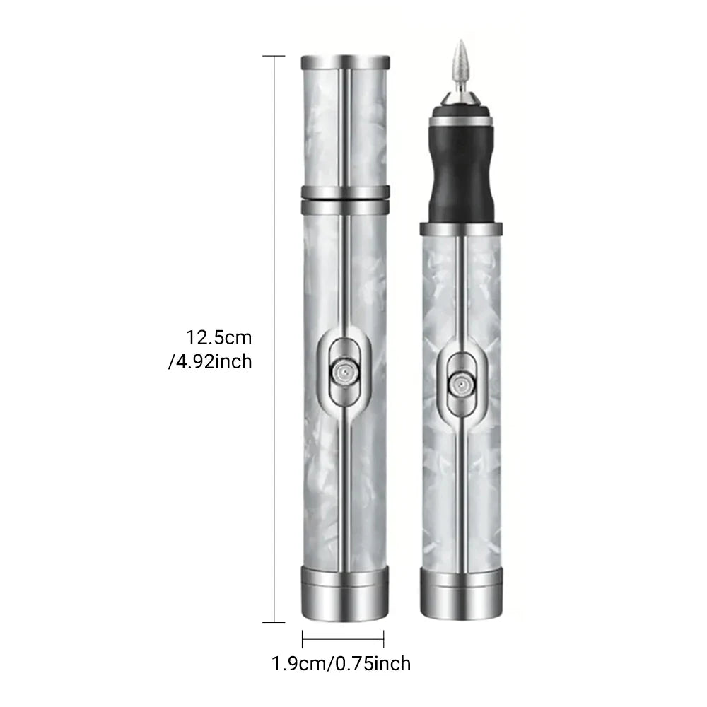 LINMANDA Many sets Electric Nail File Portable Manicure Pedicure Polishing Grinding Peeling Nail Drill for Fingernail Toenail