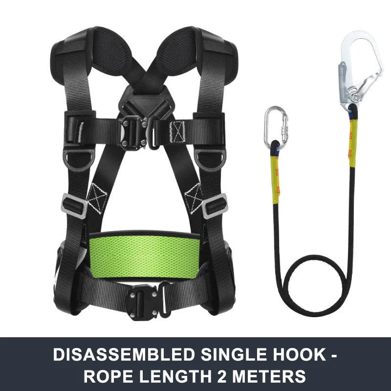 High-altitude Work Safety Belt Rope Set Outdoor Rock Climbing Electrician Construction Safety Harness Protective Equipment