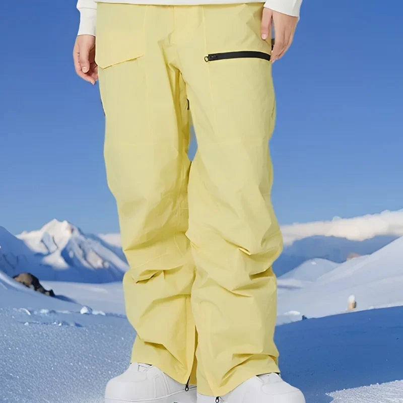 Winter Warm Adult Skiing Pants Women Waterproof Ski Trousers Men Loose Snow Pants 2025 New Britches Windproof Snowmobile Clothes