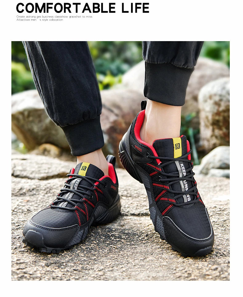 Men Women Waterproof Hiking Shoes Outdoor Camping Trainers Mountain Climbing Trekking Sneakers Walking Hunting Tactical Boots