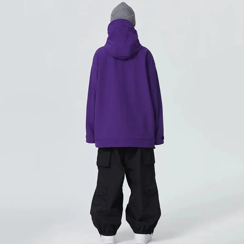 New Couple's Skiing Jackets 2025 Winter Warm Snow Clothes Pro Windproof Woman Ski Sport Hoodies Man Outdoor Snowboard Tracksuit