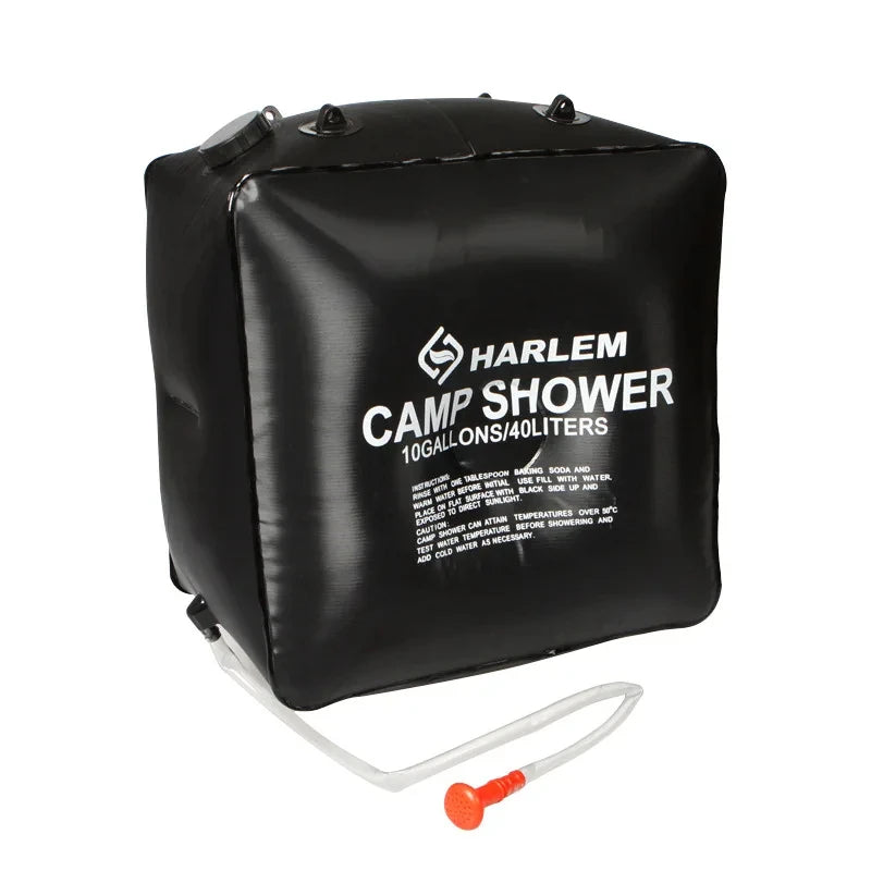 Outdoor Shower Bags 20/40L Foldable Solar Shower Bag Outdoor Bath Water Bag Camping Sun Compact Heated Water Shower Bags Scrubbi