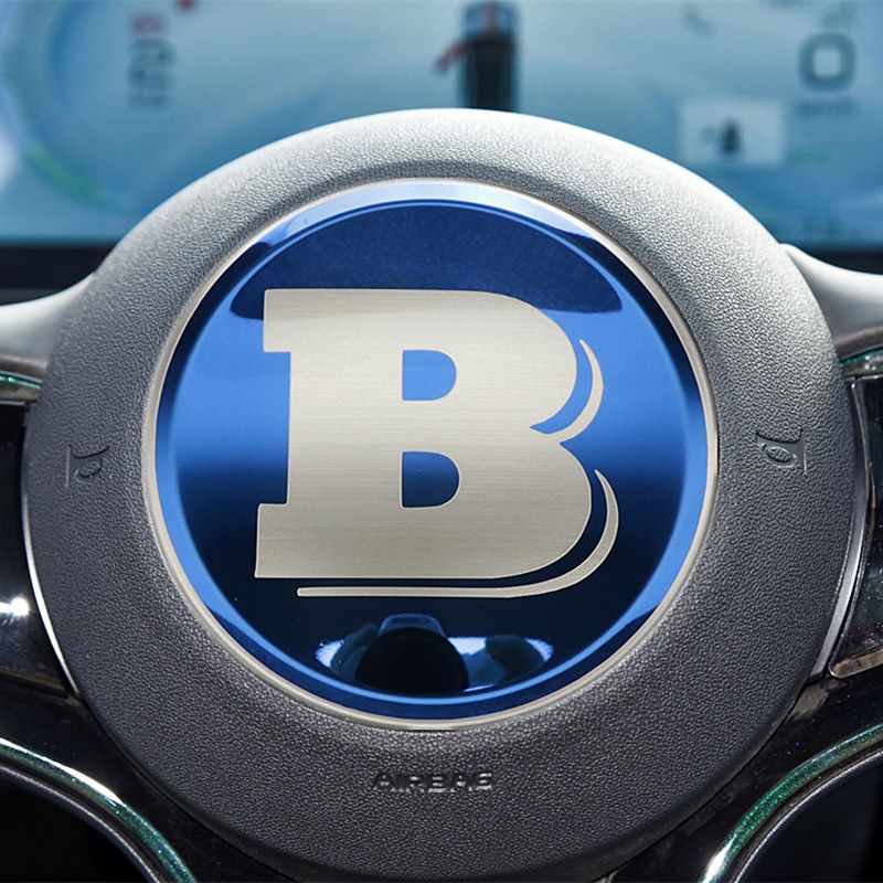 Car Steering Wheel Sticker Stainless Steel Steering for BYD Atto3 Yuan Plus Dolphin Seal Seagull Sealion SHARK Protective Cover