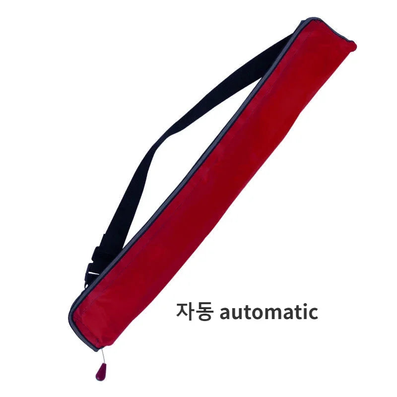 Adult Portable Professional Fishing Vest Manual Automatic Inflatable Fishing Life Jacket Large Buoyancy Life Waist Belt