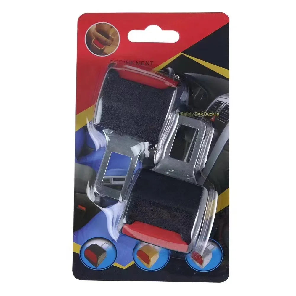 2pcs Car Safety Belt Buckle Extension Clip Thick Socket Two Piece Car Extender Seat Belt Padding Extension Buckle Plug Buckle