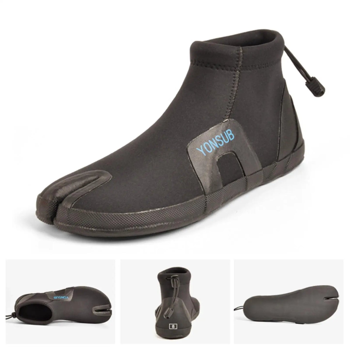 Scuba Snorkeling Dive Boots Wetsuit Booties 3mm Neoprene Diving Boots Surf Boots for Rafting, Windsurfing, Kayak, Drifting